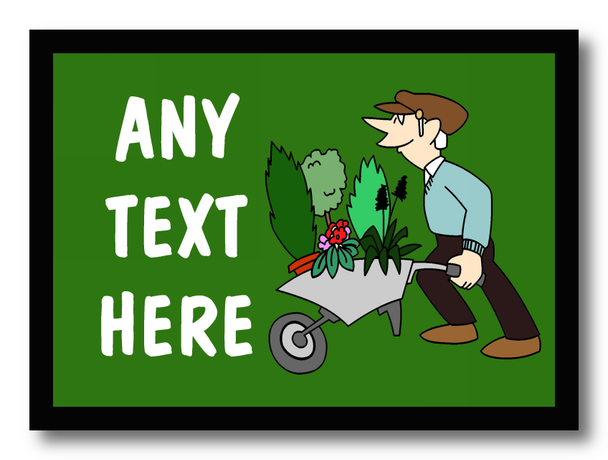 Garden Gardener Personalised Computer Mousemat