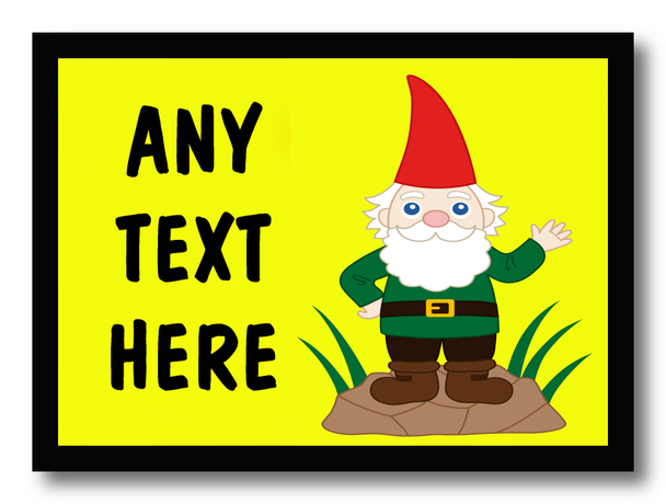 Garden Gnome Personalised Computer Mousemat
