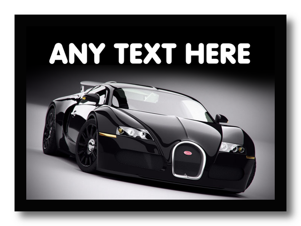 Bugatti Car Personalised Computer Mousemat