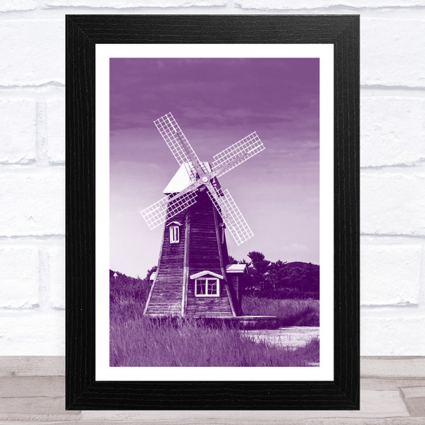 Windmill Collection Design 2 Home Wall Art Print