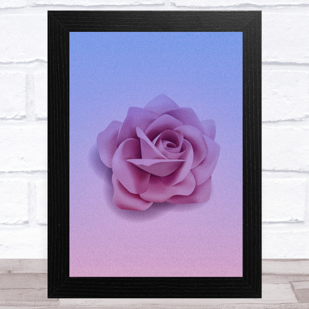 Pink Purple Rose Home Wall Art Print