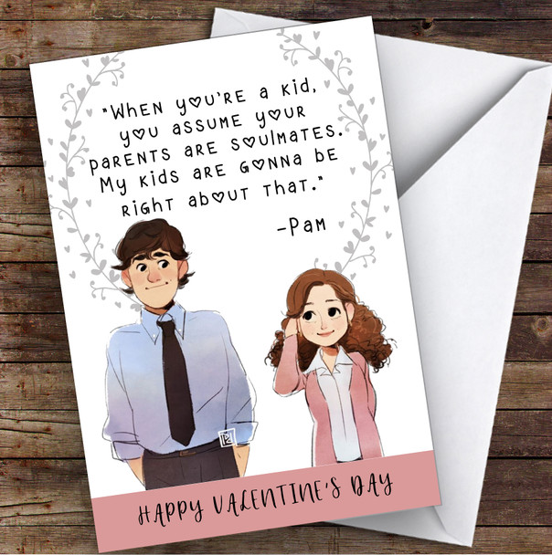 USA Office Pam Personalised Valentine's Day Card