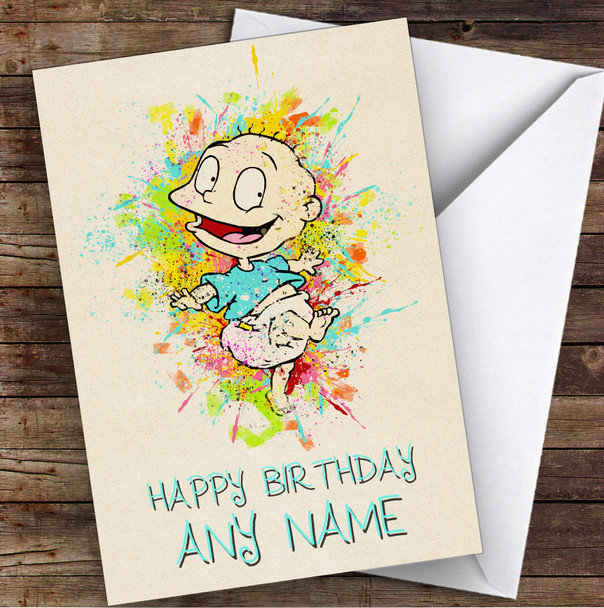 Rugrats Tommy Pickles Children's Kids Personalised Birthday Card