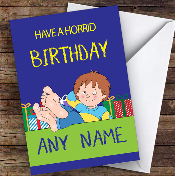 Have A Horrid Henry Children's Kids Personalised Birthday Card