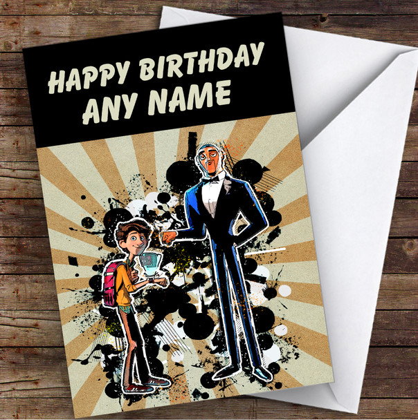 Spies In Disguise Children's Kids Personalised Birthday Card