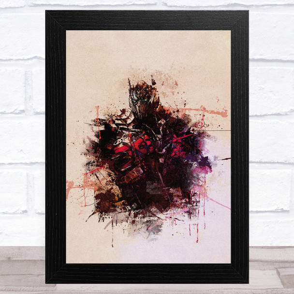 Transformers Optimus Prime Vintage Watercolour Children's Kid's Wall Art Print