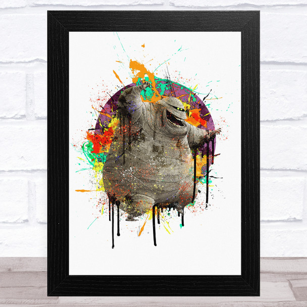 Hotel Transylvania Murray The Mummy Splatter Children's Kid's Wall Art Print