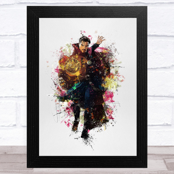 Doctor Strange Watercolour Splatter Children's Kid's Wall Art Print