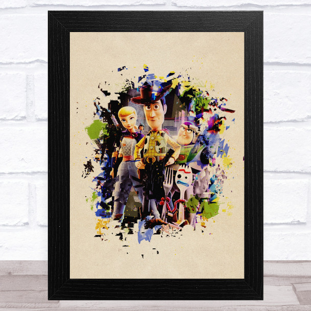 Vintage Watercolour Toy Story Children's Kid's Wall Art Print