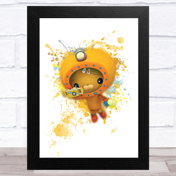 Octonauts Dashi Splatter Art Children's Kid's Wall Art Print