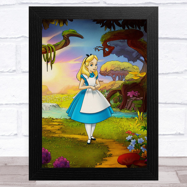 Alice In Wonderland Vintage Children's Kid's Wall Art Print