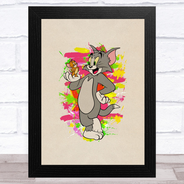 Tom And Jerry Vintage Children's Kid's Wall Art Print