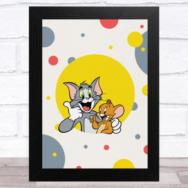 Tom And Jerry Spotty Children's Kid's Wall Art Print