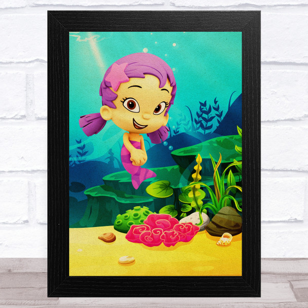 Bubble Guppies Oona Children's Kid's Wall Art Print