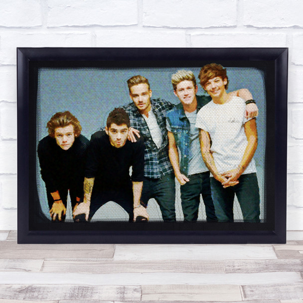 One Direction Sketch & Watercolour Celeb Wall Art Print