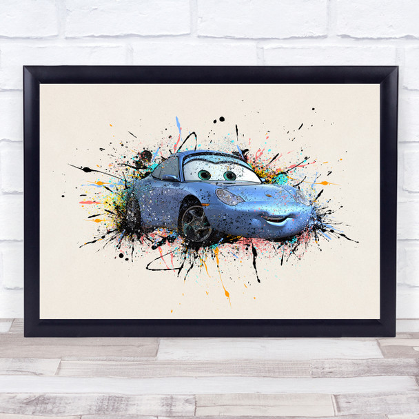 Sally Watercolour Splatter Drip Wall Art Print