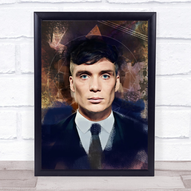Peaky Blinders Tommy Grunge Abstract Oil Wall Art Print