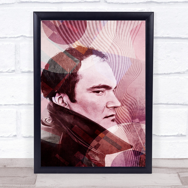 Quentin Tarantino Red Retro Fade Wall Art Print