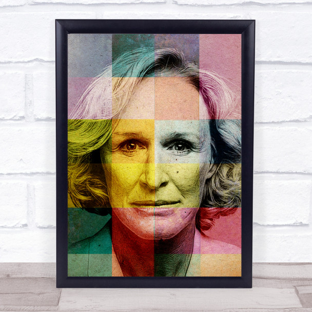 Glenn Close Fade Pop Art Wall Art Print