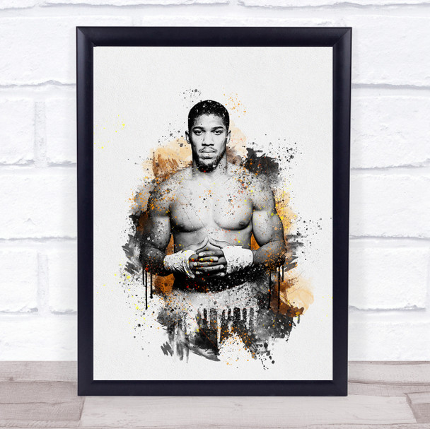 Anthony Joshua Splatter Wall Art Print