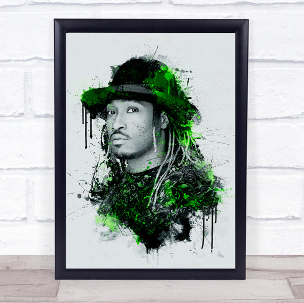 Future Rapper Splatter Wall Art Print