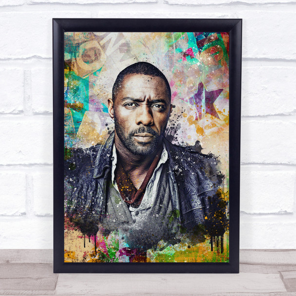 Idris Elba Urban Wall Art Print Idris Elba Urban Wall Art Print