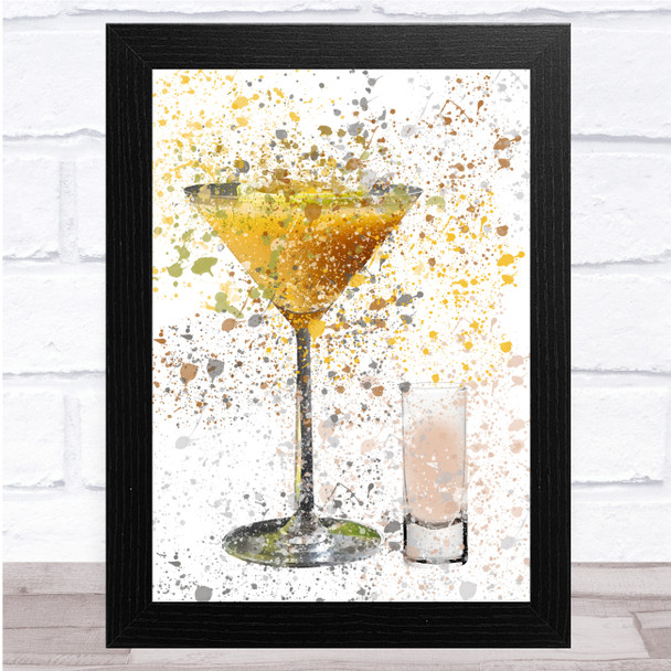 Pornstar Martini Splatter Shot Wall Art Print