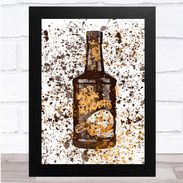 Dead Mans Fingers Coffee Rum Splatter Wall Art Print