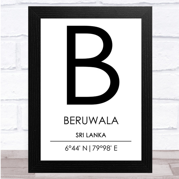 Beruwala Sri Lanka Wall Art Print