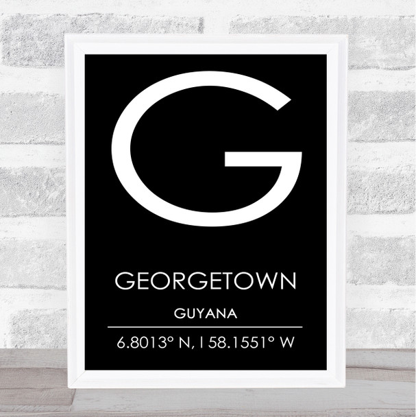 Georgetown, Guyana Wall Art Print