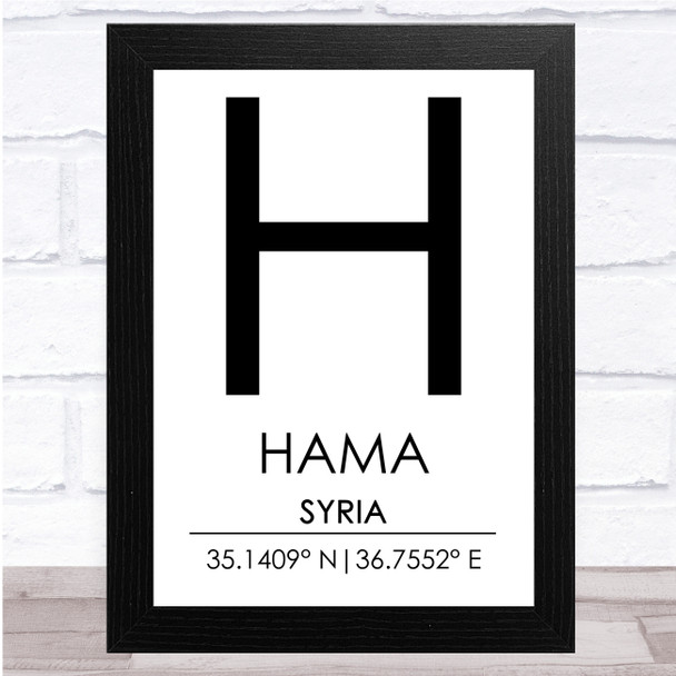 Hama Syria Wall Art Print