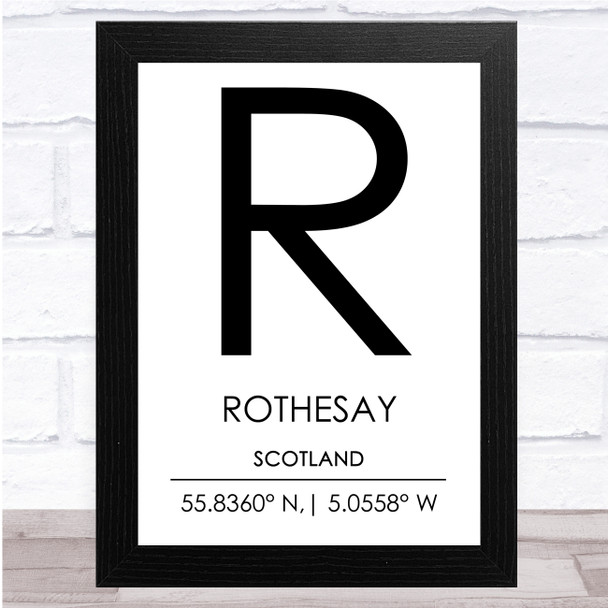 Rothesay Scotland Wall Art Print