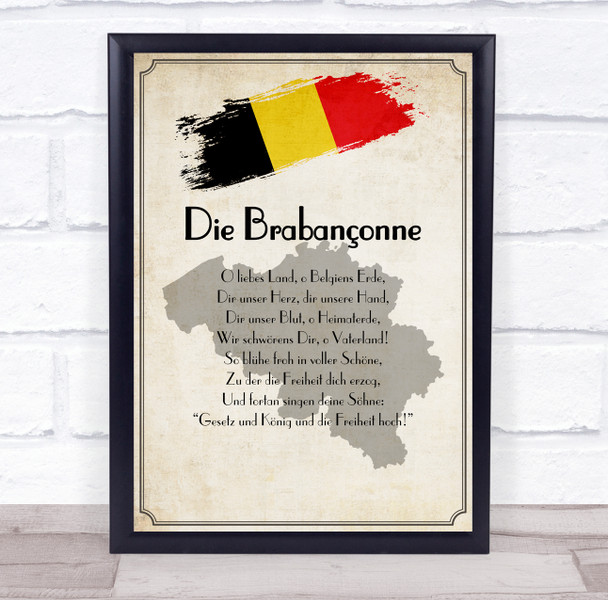 National Anthem Of German Dutch Version Wall Art Print