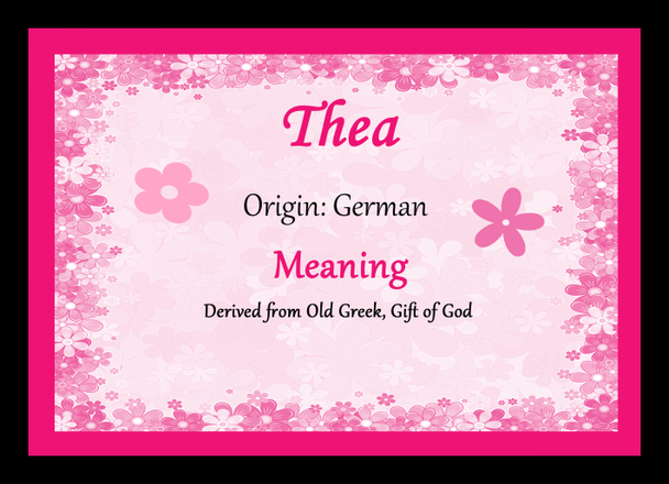 Thea Personalised Name Meaning Mousemat