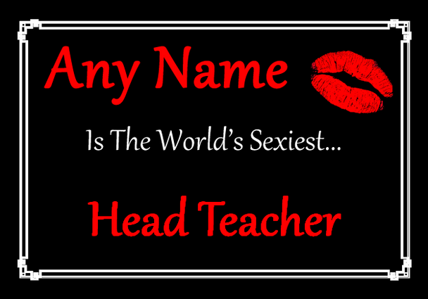 Head Teacher Personalised World's Sexiest Mousemat