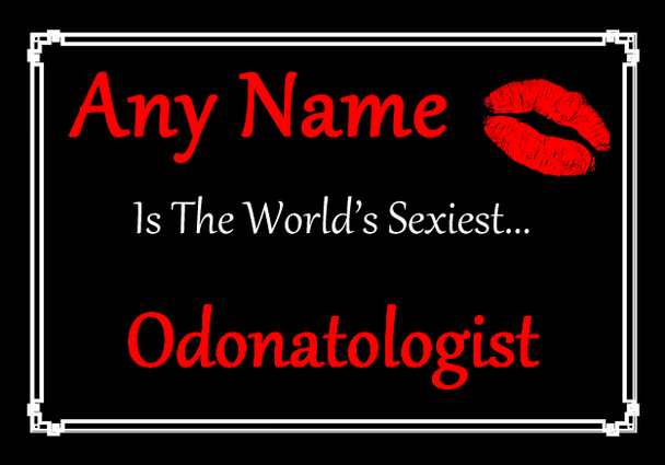Odonatologist Personalised World's Sexiest Mousemat