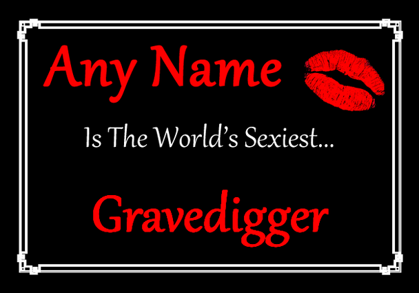 Gravedigger Personalised World's Sexiest Mousemat
