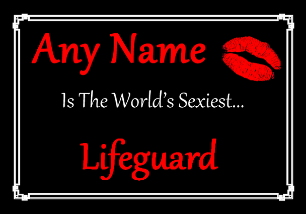 Lifeguard Personalised World's Sexiest Mousemat