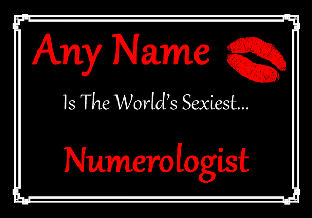 Numerologist Personalised World's Sexiest Mousemat