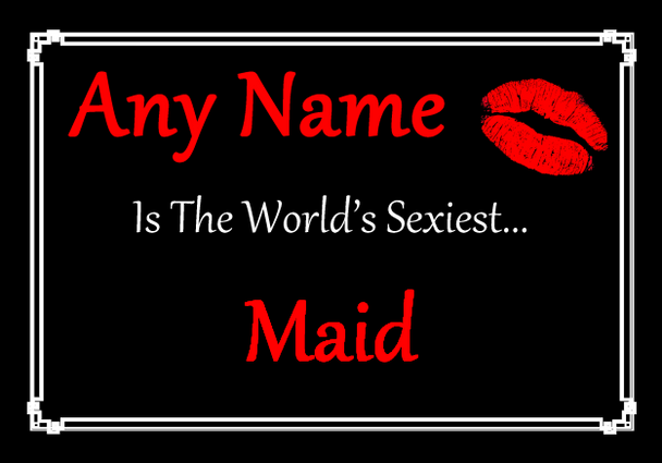 Maid Personalised World's Sexiest Mousemat