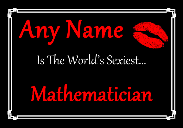 Mathematician Personalised World's Sexiest Mousemat