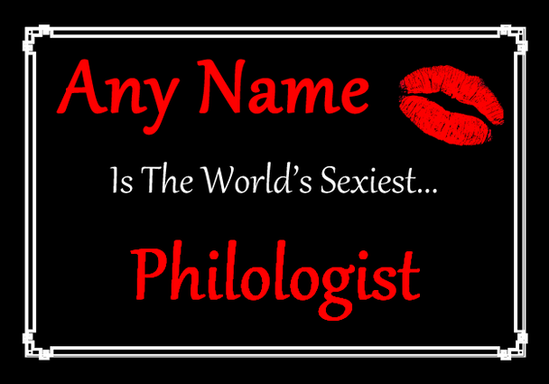 Philologist Personalised World's Sexiest Mousemat