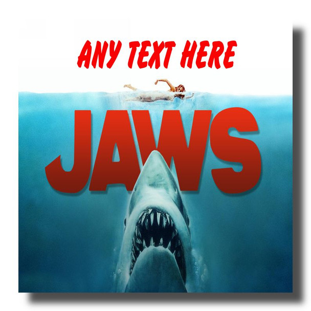 Jaws Shark Personalised Drinks Mat Coaster