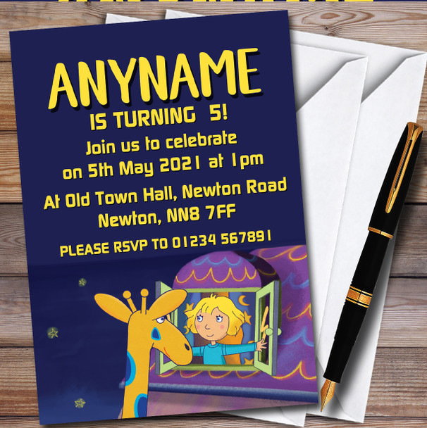 64 Zoo Lane Card Personalised Children's Kids Birthday Party Invitations