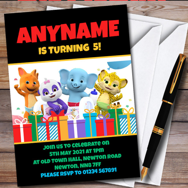 Word Party Personalised Children's Kids Birthday Party Invitations