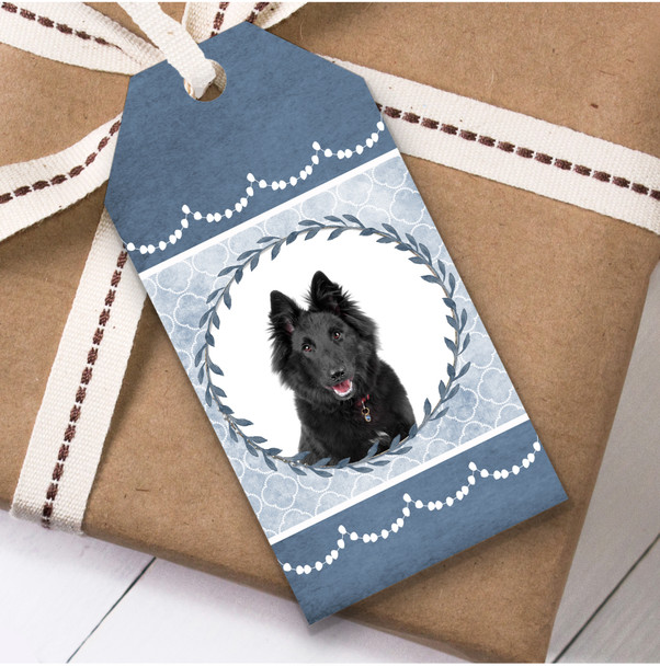 Belgian Shepherd Sheepdog Dog Blue Birthday Present Favor Gift Tags