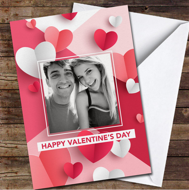 Your Photo Hearts Personalised Valentine's Day Card