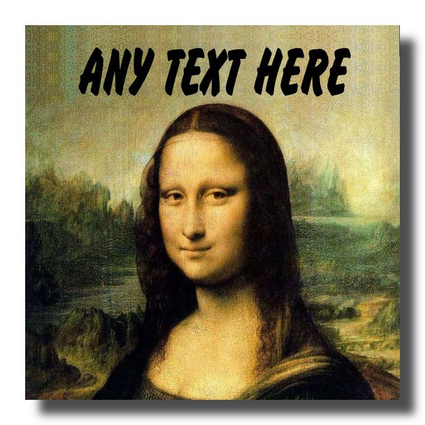 Mona Lisa Personalised Drinks Mat Coaster