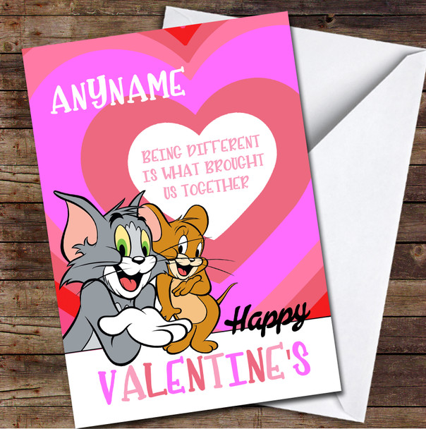 Tom & Jerry Classic Personalised Valentine's Day Card