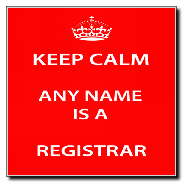 Registrar Personalised Keep Calm Coaster